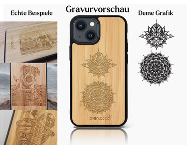 INDIVIDUELL iPhone 13 Bambus-Kunststoff